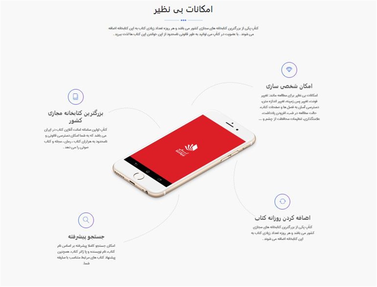 طراحی وب سایت  اپلیکیشن کتاَپ